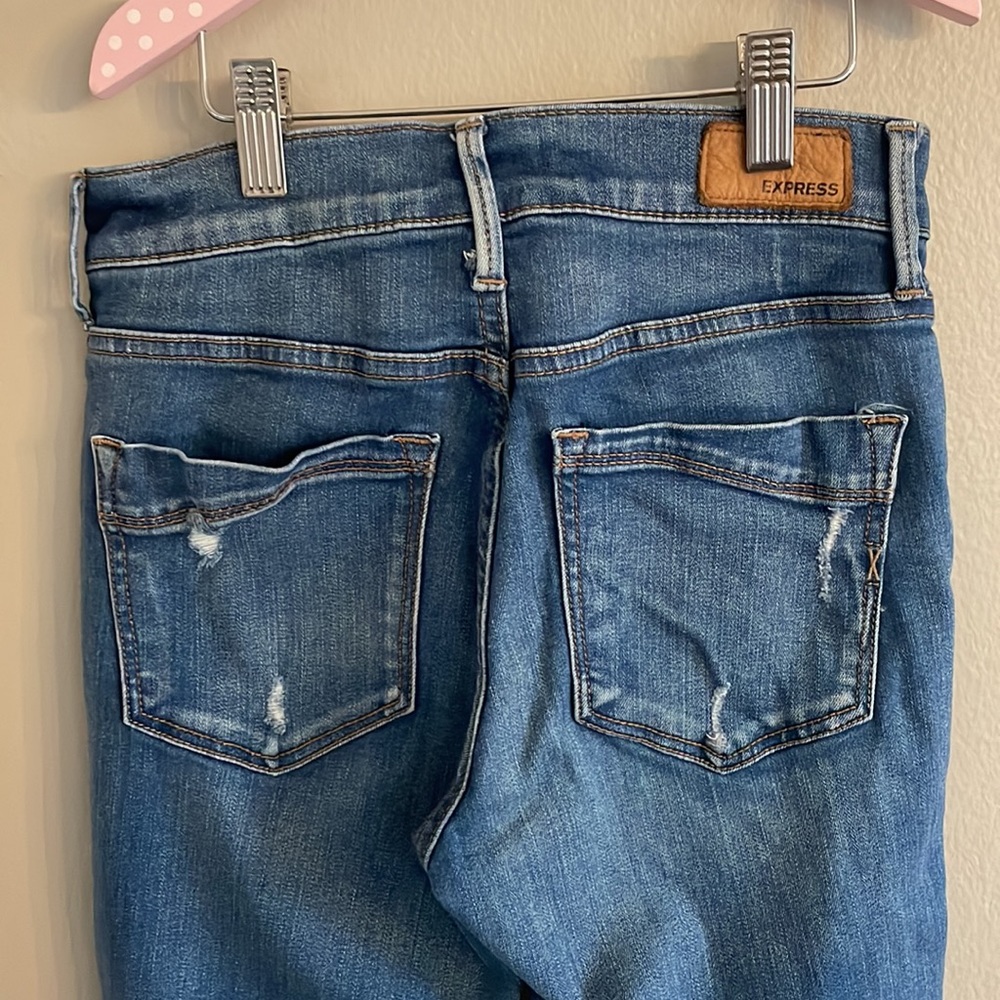 Express Diatressed Performance Stretch Ankle Legg… - image 6